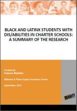 Black And Latinx Students With Dis/Abilities In Charter Schools: A Summary Of The Research