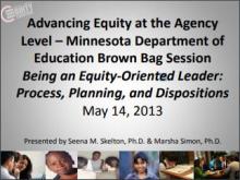Being an Equity-Oriented Leader: Process, Planning, and Dispositions