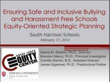 Ensuring Safe and Inclusive, Bullying and Harassment Free Schools