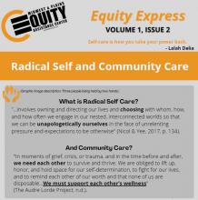 Equity Express: Radical Self and Community Care