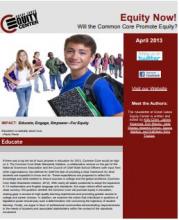 Will the Common Core Promote Equity?