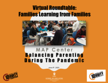 Opening slide for Families Learning from Families Virtual Roundtable