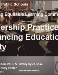 Leadership Practices for Advancing Educational Equity