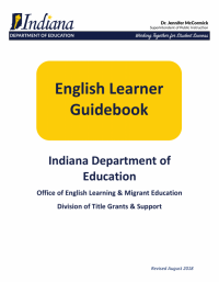 2018-2019 IDOE EL Guidebook for supporting English Learners