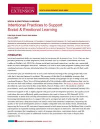 Social and Emotional Learning: Intentional Practices to Support Social & Emotional Learning