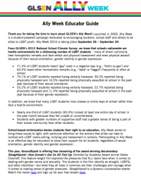 picture of first page of ally week guide
