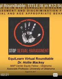 EquiLearn Virtual Roundtable: TITLE IX in K12 Schools