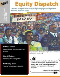 Cover of newsletter featuring Martin Luther King Jr. Mural at the National  Historic Site in Atlanta, GA.