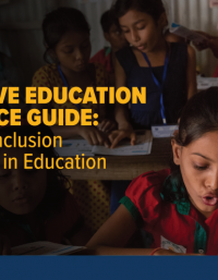 Cover of the World Bank guide on inclusive education, emphasizing inclusion and equity in global education systems