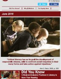 Critical and Inclusive Practices in Literacy