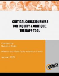 Critical Consciousness for Inquiry and Critique: The DAPP Tool cover