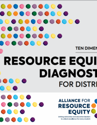 Front Page of Ten Dimensions Resource Equity Diagnostic for Districts