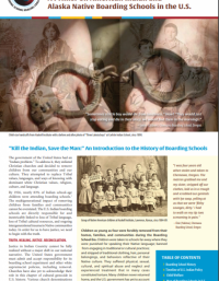 Front Page of Healing Voices Volume 1: A Primer on American Indian and Alaska Native Boarding Schools in the U.S. 