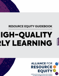 Front Page of Resource Equity Guidebook: High-quality Early Learning 