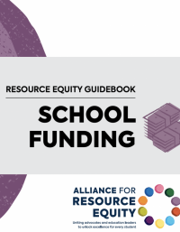 Front Page of Resource Equity Guidebook: School Funding 