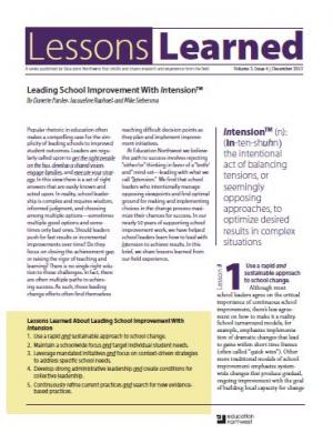 Leading School Improvement with In-tension