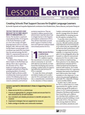 Creating Schools That Support Success for English Language Learners