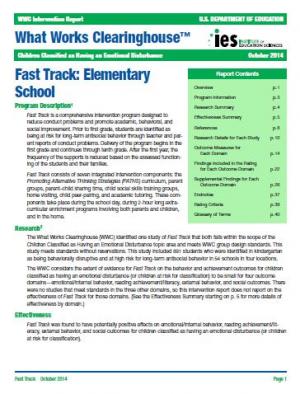Fast Track: Elementary School