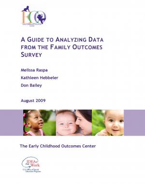 A guide to analyzing data from the family outcome surveys
