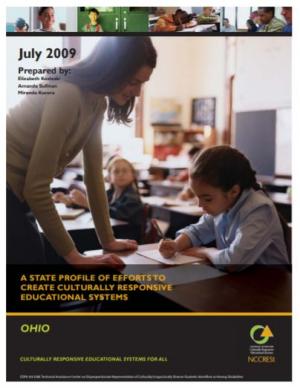 A State Profile of Efforts to Create Culturally Responsive Educational Systems: Ohio