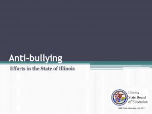 Anti-bullying Efforts in the State of Illinois