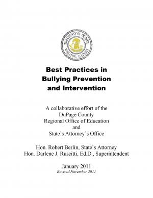 Best Practices in Bullying Prevention and Intervention - DuPage County Regional Office of Education