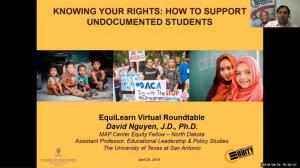 EquiLearn Virtual Roundtable: School Leaders' Responses to Combat HateKnowing Your Rights: How to Support Undocumented Students