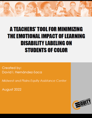 A Teachers' Tool for Minimizing the Emotional Impact of Learning Disability Labeling on Students of Color