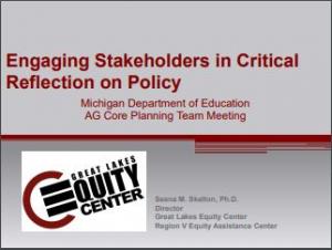 Engaging Stakeholders in Critical Reflection on Policy