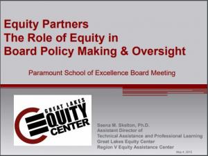 Equity Partners: The Role of Equity in Board Policymaking and Oversight
