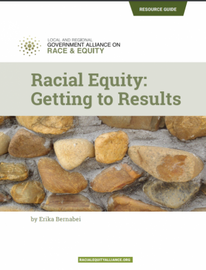 Front Page of Racial Equity: Getting to Results 