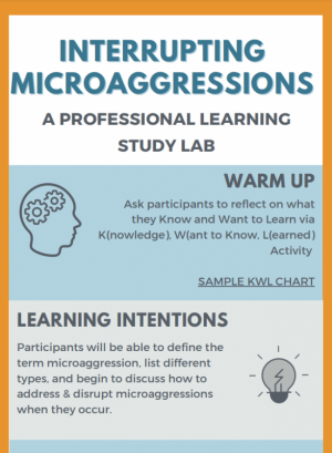 Interrupting Microaggressions: A Professional Learning Study Lab